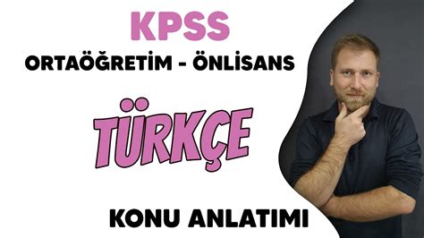 kpss ortaöğretim türkçe sözcükte anlam